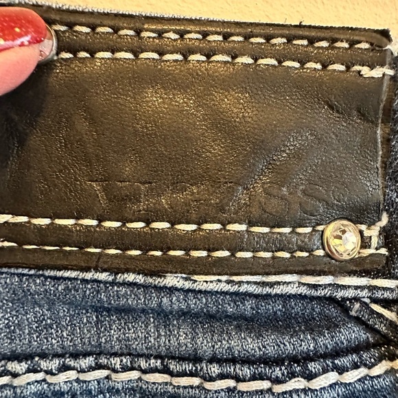 Vigoss The Chelsea Ladies Slim Boot MidRise Jeans 5 Pockets Embellishments 13/14 - Picture 11 of 11